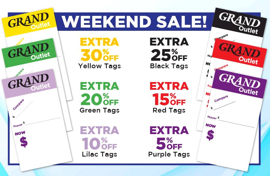 tags for discount based on colors